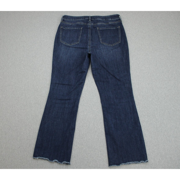 NYDJ Jeans Womens 8 Blue Cotton Blend Stretch Billie Mini Boot Dark Wash - Picture 2 of 7